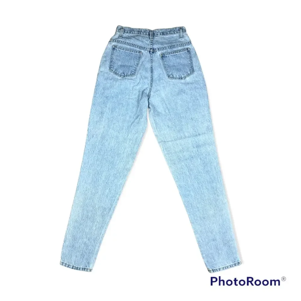 Vintage 1980s 80s Sasson Jeanswear Tapered Leg Mom Jeans Sz 8